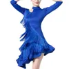 Stage Wear Donna Frangia Flapper Nappa Abito Lady Ballroom Ballo latino Salsa Rumba Gatsby Costumi per abiti per adulti