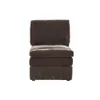 Współczesne modułowe krzesło 1PC Sofa Sofa Meble salonu Mink Morgan Tkanina- zamsz w Stanach Zjednoczonych, dostarczony w