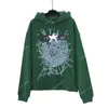 Spindelhoodies designer mens pullover röd sp5der hoodie ung thug 555555 bokstäver ängel hoodies män kvinnor hoodie broderad spindel web sweatshirt joggar s-xl