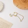 Brincos para mulheres retro metal simples moda orelha osso clipe sem furo jóias atacado