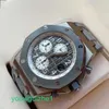 AP Watch Top Machinery Watch Orologio meccanico automatico serie Royal Oak con visualizzazione della data, temporizzazione flyback/salto all'indietro 42 mm 26470IO.OO.A006CA.01