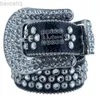 Riemen Mannen Vrouwen Bb Simon Luxe Designer Riem Retro Naaldgesp Riemen Kleur Kristal diamant B i ldd240314