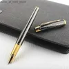 Fountain Penns Fountain Pens High Quality Gold Clip Metal Fountain Pen Office Business Writing Calligraphy Penns Ink Pender Stationery School Supplies Q240314