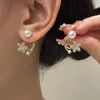 Lekkie luksusowe imitacja Pearl Flower Coldings for Women Fashion Crystal eleganckie prezenty na imprezę biżuterii