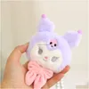 Animaux en peluche en peluche mignon japonais perle arc jade pudding chien petit diable kuromi grandes oreilles porte-clés pendentif poupée livraison directe à Dhwna