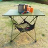 Móveis de liga de alumínio ultraleve ao ar livre dobrável mesa de acampamento portátil piquenique mesa de jantar móveis de alta resistência durável caminhadas