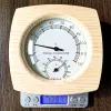 Balance pour sauna et spa finlandais, thermomètre en bois, étui en bois de cèdre naturel, échelle de 120 Celsius