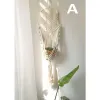 Manden Handgemaakte Macrame Plantenhouder Katoen Verschillende Stijlen Bloempot Hanger Hangende Mand Voor Muurdecoratie Binnenplaats Tuin Decor