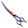 Scissors Pet Scissors 7" Upward Curved Pet Grooming Scissors Professional Multicolor Hair Cutting Shears Barber Using Dogs & Cats