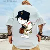 T-shirts pour hommes Japonais Anime T-shirt Personnage de dessin animé Imprimer Coton d'été de haute qualité Strt Casual Unisexe Tops Court Slve FR Expédition Y240321