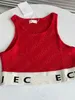 designer t shirt Cropped Top T Shirts Women Knits Tee Knitted Sport Top Tank Tops Woman Vest Yoga Tees