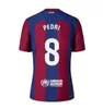 23 24 Pedri Gavi Soccer Jersey Barca Lewandowski FC Ferran Camiseta de Futbol Auba Barca Joao Cancelo Ansu Fati Football Joao Felix Barcelona Kits Men Kids