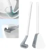 Borstels Golf Siliconen Toiletborstel Met Houder Platte Kop Flexibele Wandgemonteerde Toiletpot Schonere Borstelhouder Set Voor WC Badkamer Gereedschap