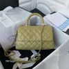 2024 Classic Designer Handle Tote Bag Sexy Women Leather Handbag Fashion Gold Hardware Calfskin Shoulder Bags Lady Small Crossbody Wallet TOP Quality with Box