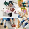 Kids Socks Kids Baby Girls Boys Winter Warm Cotton Socks Cute Animal Cartoon Five Fingers Short Sock Casual Ankle Toe Socks 3-12Y yq240314