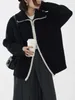 여자 니트 여성 블랙 카디건 코트 이중 지퍼 니트 대형 탑 2024 Ropa Mujer 스트리트웨어 캐주얼 한국 Y2K 스웨터 재킷