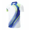 Polo Badminton chemises à manches courtes hommes/femmes t-shirt de ping-pong à séchage rapide Fitness course exercice T-shirts maillot de tennis personnalisé 240304