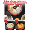 Pressure Cooker 35L Soup Meat Pot Rice Gas Stove Micro Stew NonStick Cooking Pots Kitchenware 240308