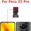 三脚Xiaomi Mi Poco X3 Pro Selfie Frontal Backside Rear Facing Camera Module Flex Repair Spear Parts