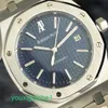 AP Watch Top Machinery Watch Royal Oak Series 15300ST Orologio da uomo Quadrante scozzese blu scuro Data 39 mm Orologio meccanico automatico