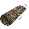 Équipement coton Camping sac de couchage enveloppe Style armée militaire Camouflage sacs de couchage en plein air chaud voyage randonnée sac de sommeil Xa380b