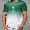 T-shirts hommes T-shirt pour hommes Impression 3D Style rétro Lettre d'impression T 2023 Été T-shirt surdimensionné pour hommes Mode Court Slve O-Cou Tops Y240314