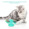 ألعاب طاحونة طاحونة Cat Toy Funny Massage Dotatable Cat مع Catnip LED LED Ball Cleaning Pet