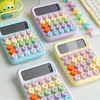 Korean Dopamine Candy Color Calculator Silent Mechanical Keyboard Kawaii Desktop Financial and Accounting Learning 240227