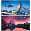 Stitch 5D DIY diamant borduurwerk strass landschap van de Matterhorn berg in Zwitserland, Zermett diamant schilderij voor kamerdecoratie