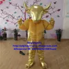 Costumi mascotte Golden Kerbau Bufalo Bisonte Bue selvatico Toro Bovino Vitello Costume mascotte Personaggio adulto Salone di bellezza Prevalente Zx2341