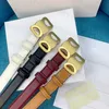 Woman Belt Luxury Lady Narrow Belts Classic Genuine Leather Gold Buckle 4 Color Width 2 5cm2328