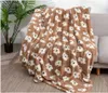 Blankets Blankets Designer Cute little bear Grain Blanket Imitation Rabbit Crystal Veet Nap Double Sofa Blanket 240314