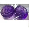 Orecchini pendenti Gioielli di moda Bellissimo fiore di cristallo viola Stud 1 paio D1259