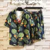 Designer Suit Summer Colorful Printed Short Sleeved Shirt Set for Mens Multi Color Loose Beach Island Clothing Shorts Lk7h