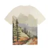 Herr t-shirts designer North face gu co märkt korrekt utgåva rund nackbrev tryckt kort ärm unisex modemärke lös casual amerikansk t-shirt vqqv