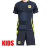 Euro 24 Skottlands fotbollsskjorta 150 -årsjubileum Soccer Jersey Blue 2024 2025 Fotbollskjorta 24 25 uniformer män barn set uniform