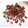 60PC Lot Christmas Dog Hair Bows Holiday Teddy Dog Grooming Bows Pet Accessories Gift208L
