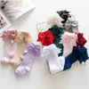 Kinder Socken 12 Farben Mädchen Socken Doppel Bögen Baumwolle Baby Kinder Socke Weiche Baby Lange Röhre Socken Kinder Prinzessin Knie hohe Socken Für 0-7Y YQ240314