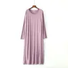 Socks Winter Nightdress Women Modal Cotton Long Sleeve Nightgown Comfortable Loose Sleepwear Spring Autumn Night Shirt Female Dresses