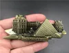 Lodówka Magnet Luwr Rzym Włochy Notre Dame de Paris USA Katar Metalowy magnetyczny lodówka naklejka na butelkę do butelki Vintage3170123