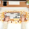 Geekshare Computer Mouse Pad Keyboard Wrist Rest Cat Cat Bakery Super Cute Big DeskMousePad Office Table Mat Gamingアクセサリー240314