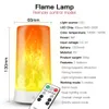 Lampe à flamme LED rechargeable par USB, effet simulé, lumière réaliste, atmosphère de feu, décoration intérieure, 4 Modes d'éclairage, 240301