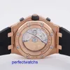 AP Relógio Moderno Relógio de Moda Royal Oak 26470OR Relógio Masculino 18k Ouro Rosa Automático Mecânico Suíço Relógio de Luxo Relógio Esportivo Diâmetro 42mm