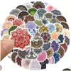 Auto Stickers 60 Stuks Mandala Bloem Sticker Boeddhisme Yoga Iti Voor Diy Lage Laptop Skateboard Motor Fiets Drop Levering Auto Ot5Fc