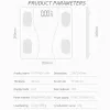 Básculas Báscula de grasa corporal Batería Inteligente Inalámbrica Báscula de baño digital Analizador de composición corporal Aplicación para teléfono inteligente Bluetooth