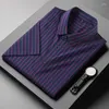 Men's Casual Shirts Summer Fashion Shirt Thin Loose Comfortable Classic Striped Short Male Clothing Plus Size 6XL 7XL 8XL