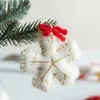 Kerstversiering Wolvilt Hanger Voor Boomdecoratie Handgemaakte Sneeuwvlok Hangers Hangornament Jaarcadeau