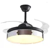 Invisible ventilateur lampe plafond maison salon salle à manger chambre Bluetooth stéréo avec lustre