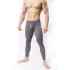 Pantalons pour hommes Pantalons pour hommes Pantalons ultra-minces U Poche Haute élasticité Long Johns Leggings Doux Taille moyenne pour la maison Vêtements de nuit