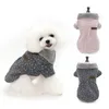 Hundebekleidung Warmer Katzenmantel Jacke Polka Dot Kleid Haustier Welpen Hoodie Winterkleidung Hunde Haustiere Kleidung für Chihuahua